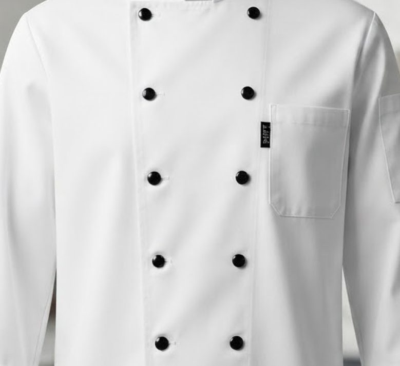 Chef Coat — Double Breasted — detail view
